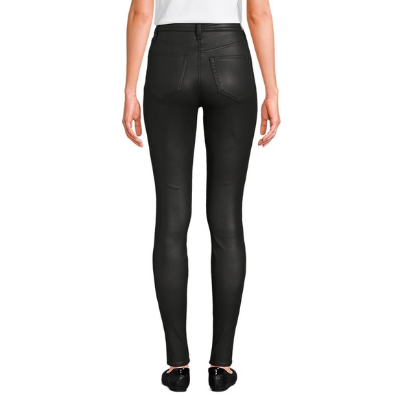 NWT!! Women's High Rise Coated Denim Skinny Jeans - Picture 4 of 10